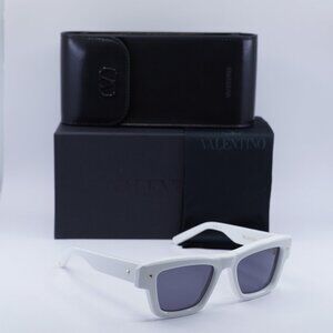 Valentino XXII VLS-106C Square Sunglasses - White/Grey